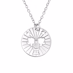 Halsband Stjärntecken Tvillingarna i äkta 925 sterling silver