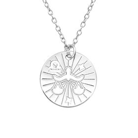 Halsband Stjärntecken Vågen i äkta 925 sterling silver