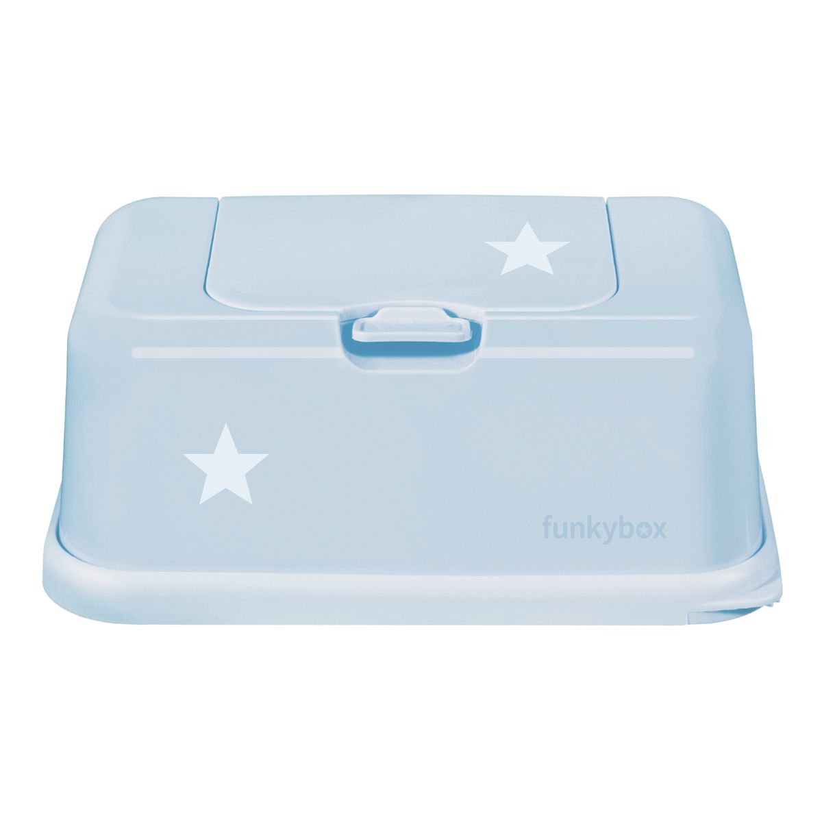 Funkybox förvaring till våtservetter Pale Blue, ask, box, låda i ljusblått med stjärna