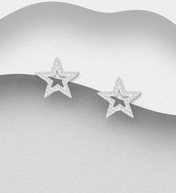 Silverörhängen - glittrande Stjärnor i äkta 925 sterling silver
