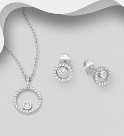 Presenttips - Smyckesset Ring av cubic zirkonia stenar