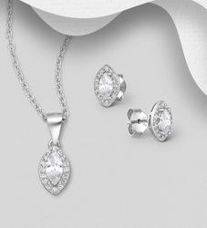 Presenttips - Smyckesset Söt design av cubic zirkonia sten