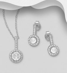 Presenttips - Smyckesset Stilfulla smycken med cubic sten