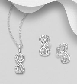 Presenttips - Evighetstecken dubbelt med cubic zirkonia