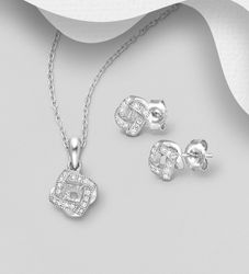 Presenttips - Elegant kvadratisk design med cubic zirkonia