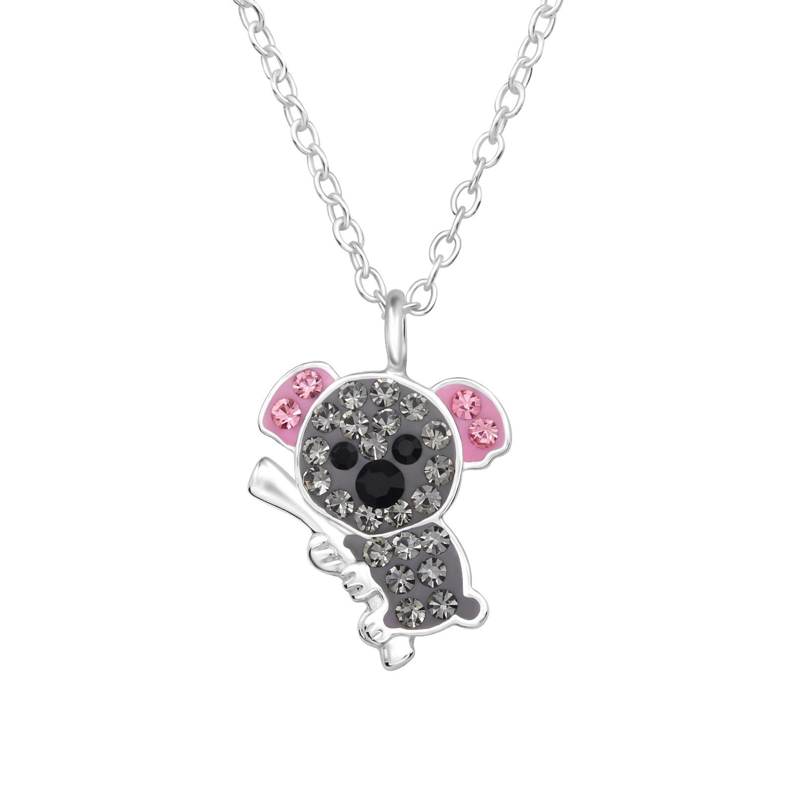 Barnhalsband glittrande Koala - i 925 äkta sterling silver