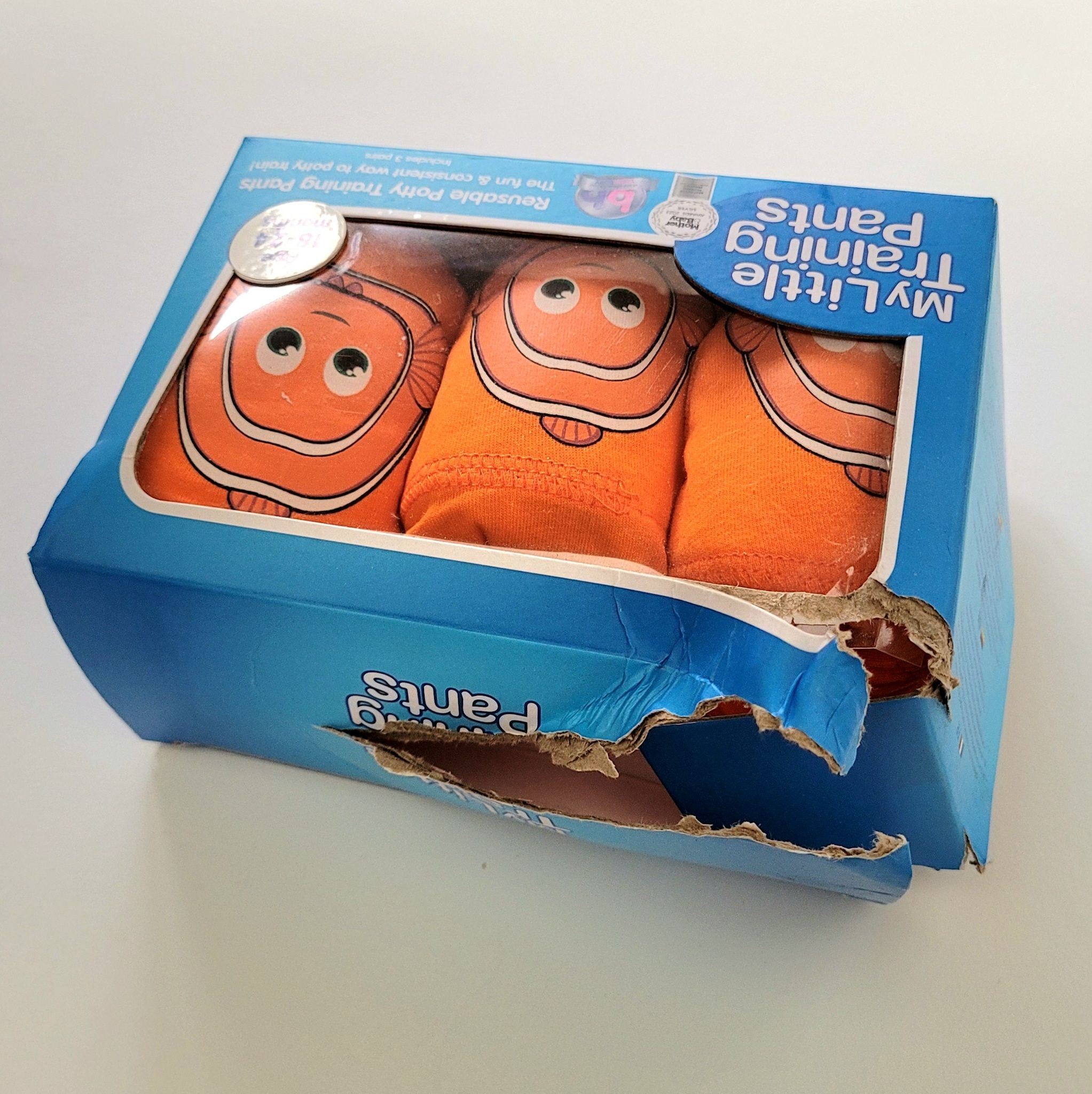Potträningsbyxor Clownfisk 3-pack 18-24 mån - Outletvara