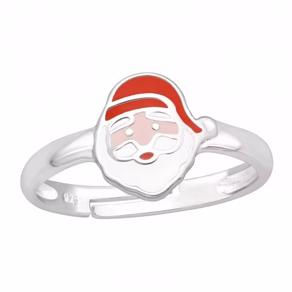 Julsmycken till barn - barnring Tomte i äkta sterling silver