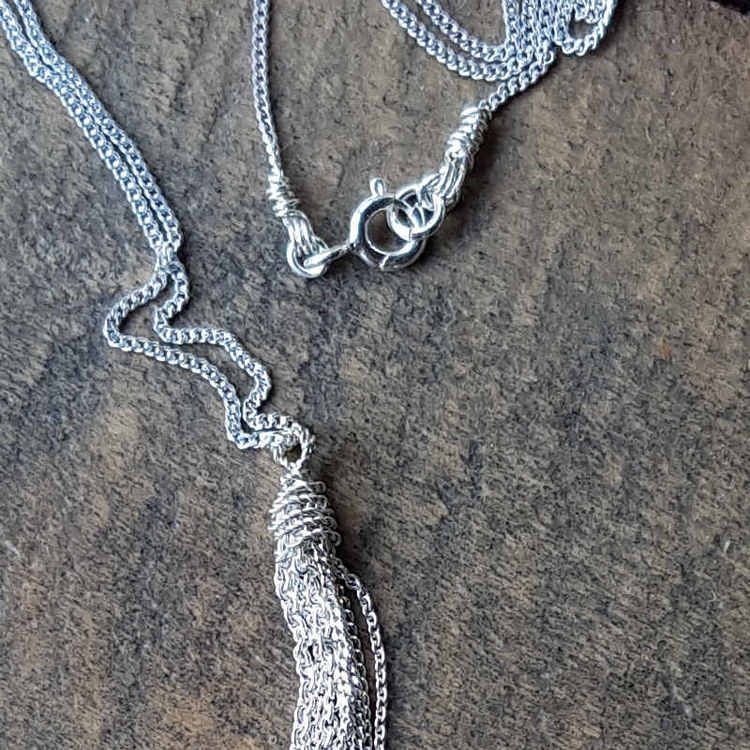 Silverhalsband Feathers delight
