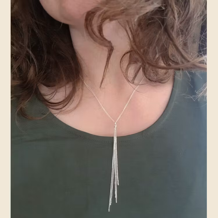 Silverhalsband Feathers delight short