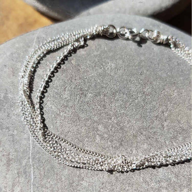 Silverarmband Feathers delight soft