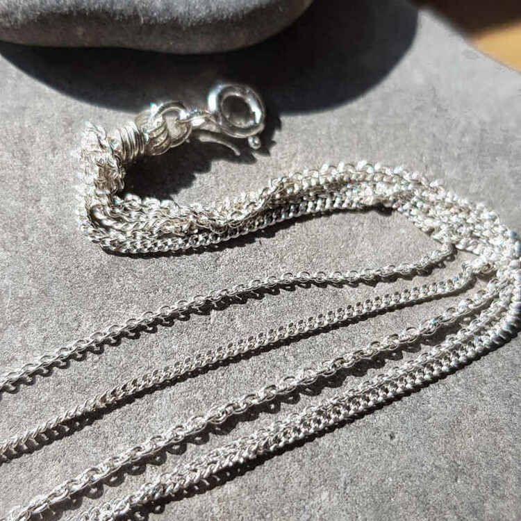 Silverarmband Feathers delight soft, detaljbild