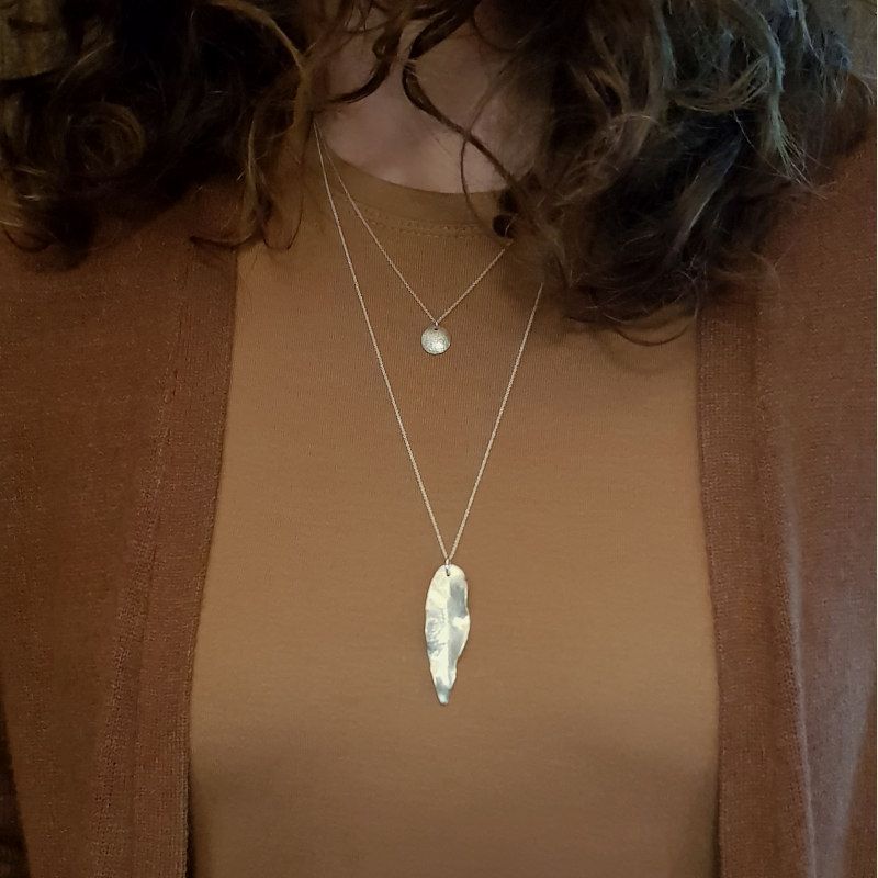 Silverhalsband Flow of nature & silverhalsband La Luna grace.
