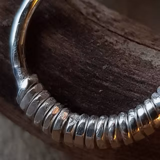 Silverhalsband Weave
