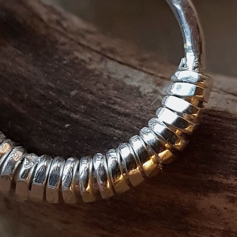 Silverhalsband Weave, detaljbild