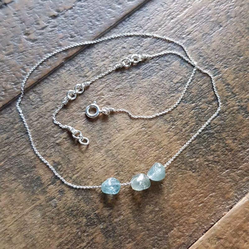 Silversmycke Tiny pebbles apatit