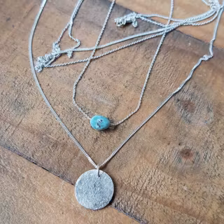 Silverhalsband Seaside lullaby long