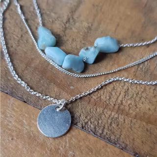 Silverhalsband Seaside lullaby short