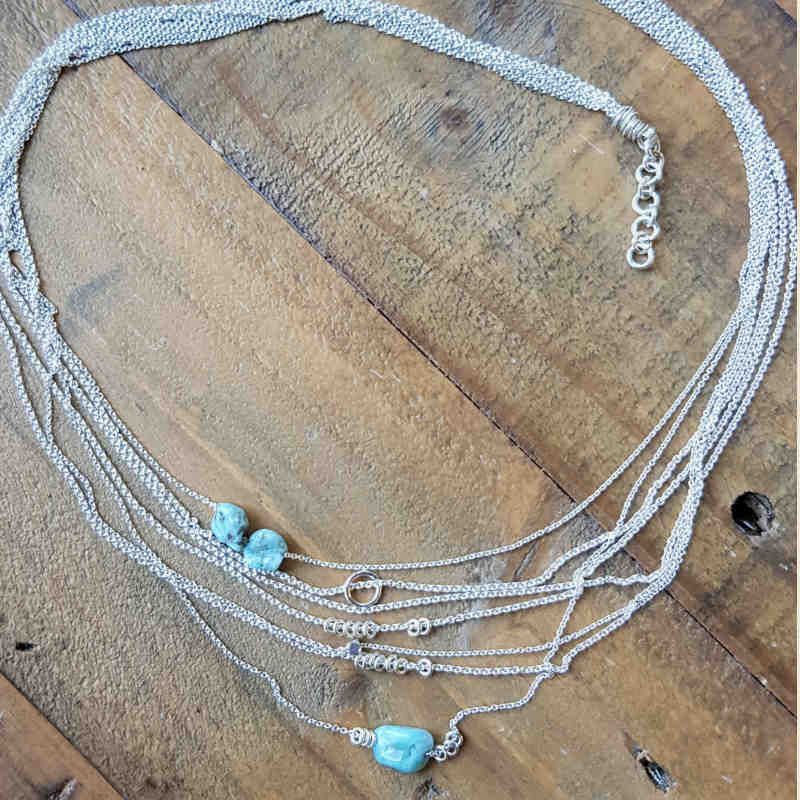 Silverhalsband Seaside Lullaby tangle