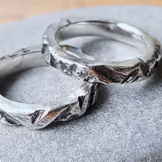 Silverring Struktur oxiderad