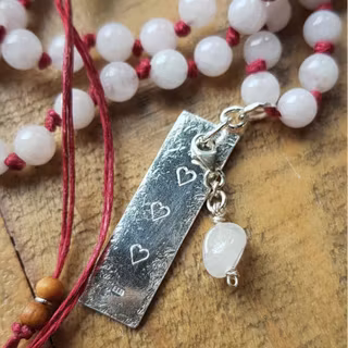 Mala halsband Kärlek rosenkvarts