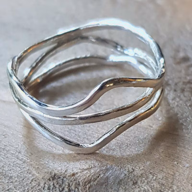 Silverring Sjögräs mini.