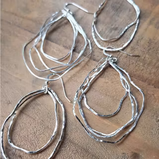 Silverörhänge Sjögräs stor