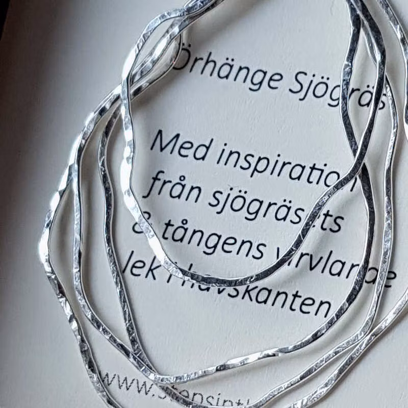 Örhänge Sjögräs stor nr 1