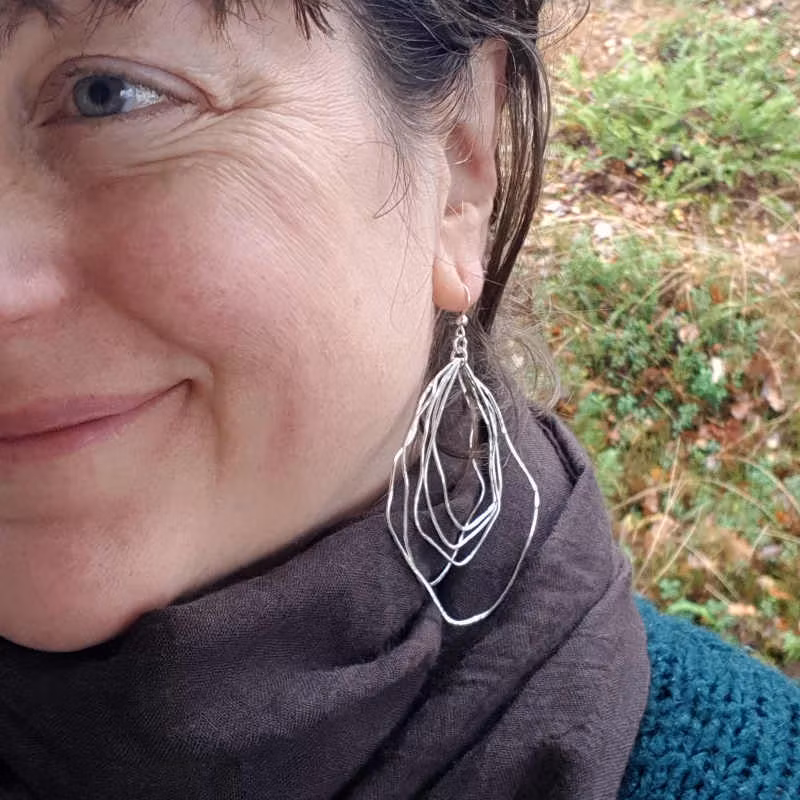 Örhänge Sjögräs stor nr 2