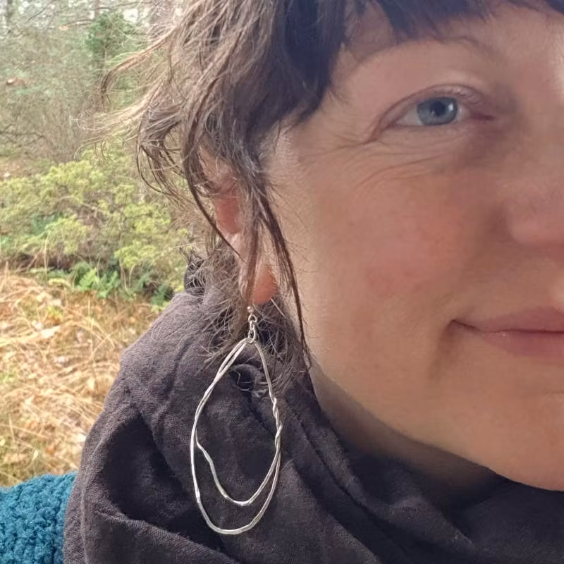 Örhänge Sjögräs stor nr 3