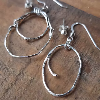 Silverörhänge Sjögräs liten