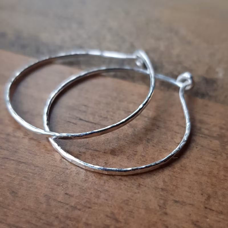 Hoops i äkta silver