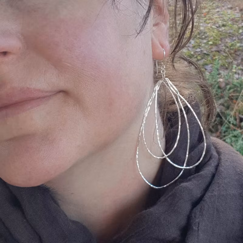 Örhänge Fjäril, inspirerat av fjärilens  lätta vingslag.