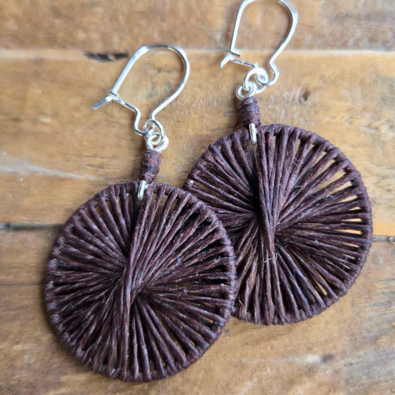 Örhänge Tvinna Kakao