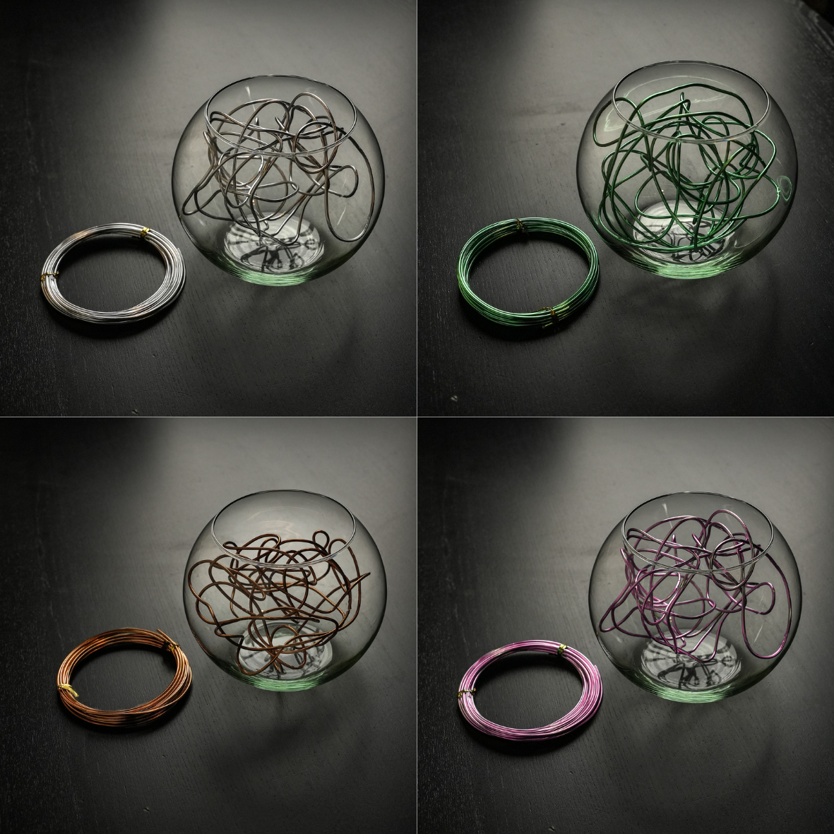Aluminiumtråd - Bonsai 4 pack