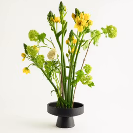 Skål Ikebana Keramikk - Svart