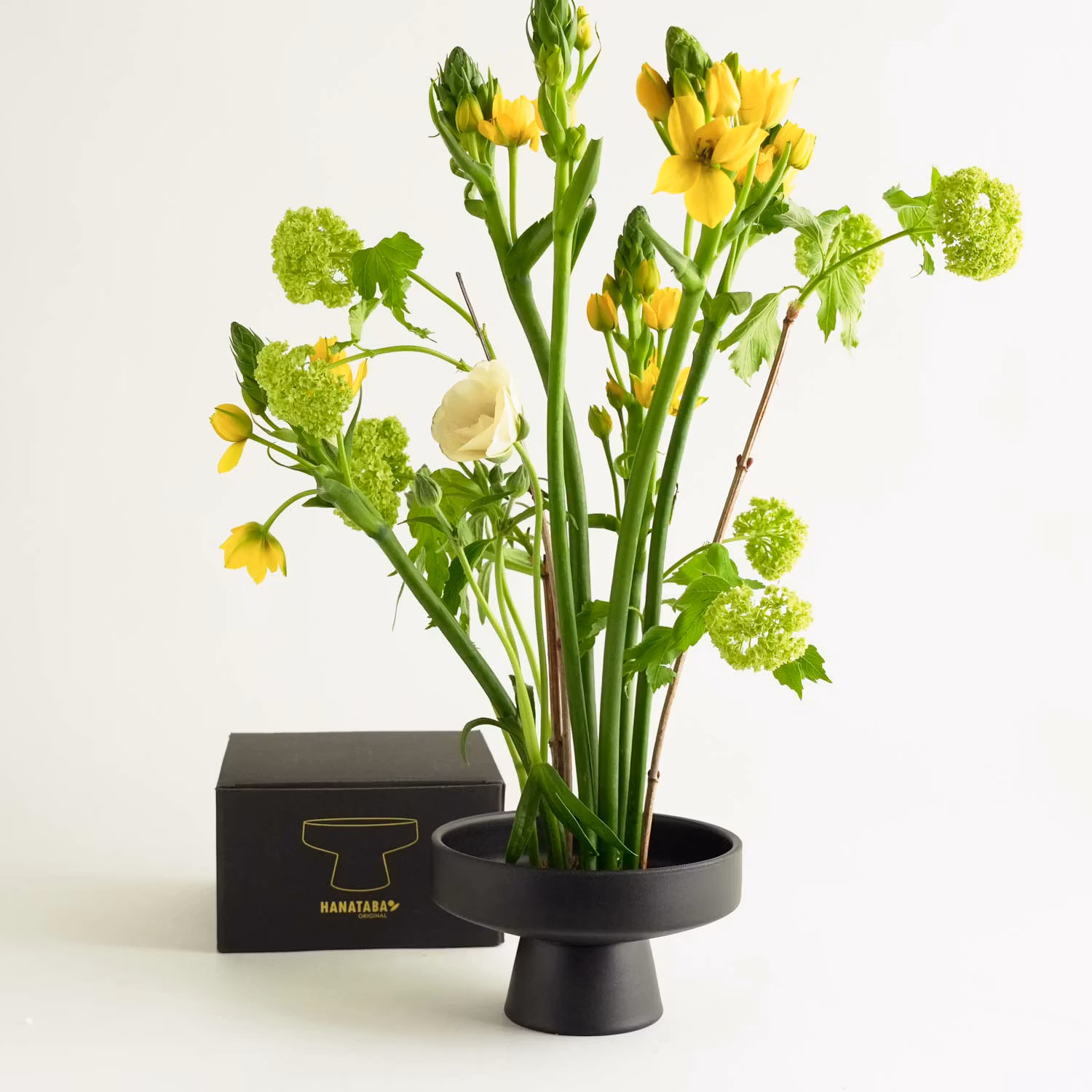 Kulho Ikebana Ceramic - musta