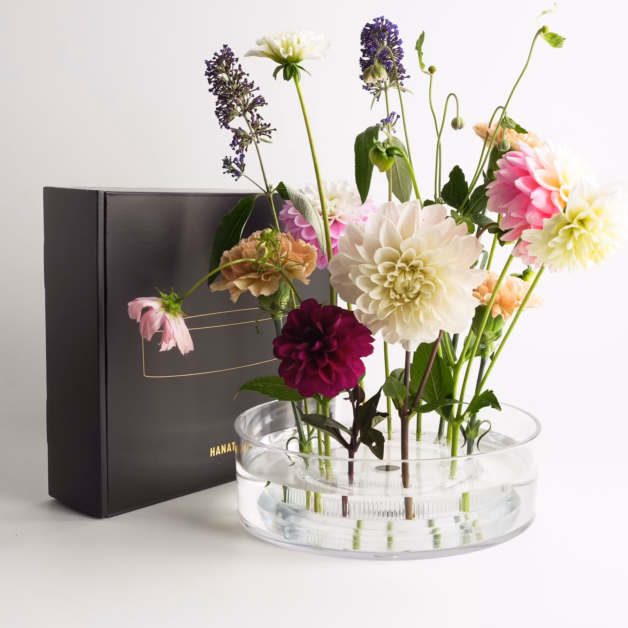 Lav sylinderformet vase i akryl