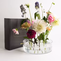 Lav sylinderformet vase i akryl