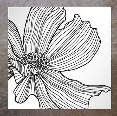 Kort Half Flower