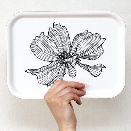 Liten bricka One Flower