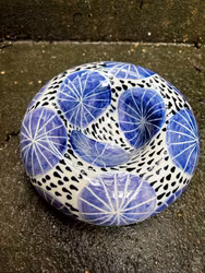 Skål Donut lila / svart