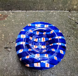 Skål Donut blårutig