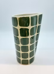 Mjölkkanna grönrutig