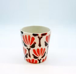 Liten kopp röd/svart