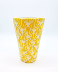 Hög kopp gul