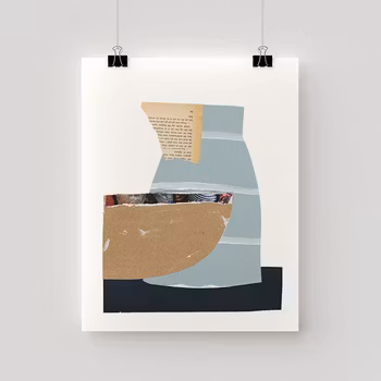 Brun skål - print