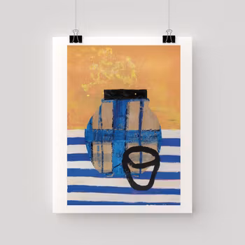 Kruka rutig - print