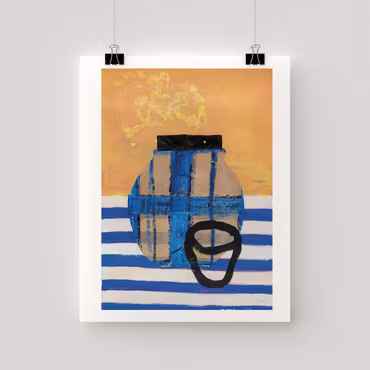 Kruka rutig - print