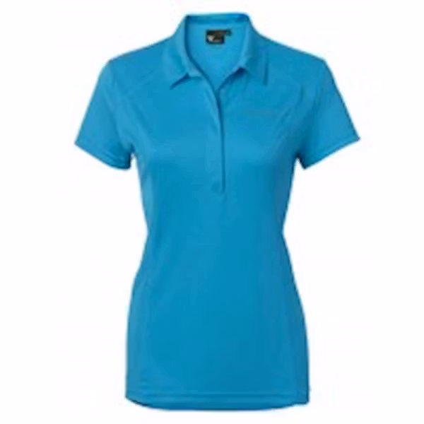 Stierna Halo Polo ss Cyan blue M